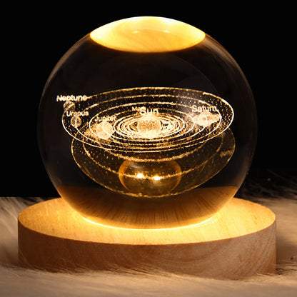 MarvelOrb - 3D Solar System Crystal Ball Lamp